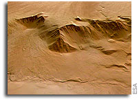 ESA Mars Express Image: Eastern scarp of Olympus Mons
