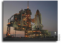 NASA's Space Shuttle Discovery Moves to Launch Pad