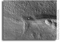 Detail of First Mars Image from Newly Arrived Camera on NASA Mars Reconnaissance Orbiter