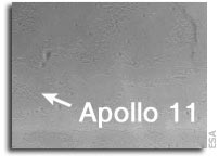 SMART-1 birthday postcard of Apollo 11 landing site