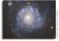 Hubble Space Telescope Snaps Images of a Pinwheel-shaped Galaxy
