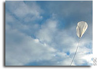 Giant NASA balloon aloft from Esrange Space Center