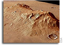 ESA Mars Express Image: Ausonia Mensa Remnant Massif