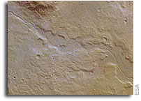 ESA Mars Express Image: The Libya Montes valley on Mars