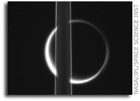 Titan and Saturn's Rings