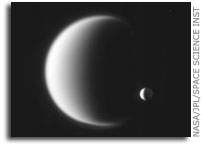 Enceladus and Titan