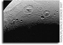 Dione: Magnified View