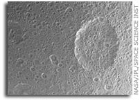 Penelope Crater on Tethys