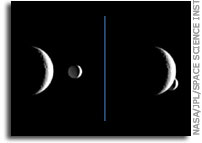 Rhea Eclipses Enceladus