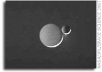 Planetglow - Rhea and Enceladus