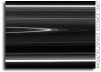 Saturn's Rings Show Evidence of a Modern-Day Collision