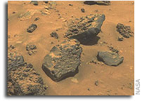 Gusev Rocks Solidified from Lava