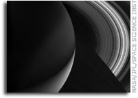 A Dramatic View Of Saturn