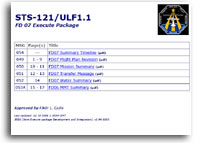 NASA STS-121/ULF1.1 FD 07 Execute Package