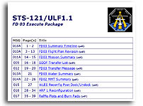 STS-121/ULF1.1 FD 03 Execute Package