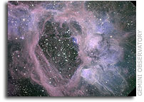 Gemini Looks Down the Mouth of an Interstellar Cavern