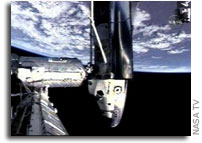 Discovery Docks With Space Station