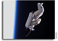 NASA Image of SuitSat in Space
