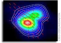 Hourglass Figure Points to Magnetic Field's Role in Star Formation