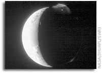 NASA New Horizons Image of Io: A Midnight Plume