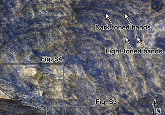 light-toned bedrock