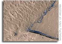 Lava-Draped Channel System on Mars