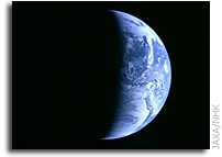 Lunar Explorer KAGUYA (SELENE)  Successful Image Taking  by the High Definition Television (HDTV)