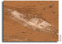 NASA Mars Rover Spirit Investigates Signs of Steamy Martian Past