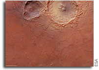 ESA Mars Express image: Impact Craters in Tyrrhena Terra