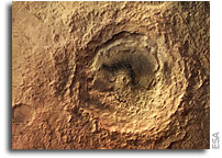 Mars Express Image: Hummocky and shallow Maunder crater