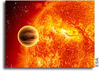 Water, water everywhere - on an extrasolar planet