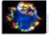 10,000 Earths' Worth of Fresh Dust Found Near Star Explosion