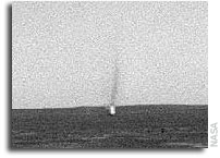 Mars Exploration Rover Spirit Image: Dust Devils Whip By