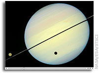 Hubble Movie:  Saturn aand Rings Tipped Edge-on Toward Earth
