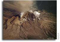 NASA ISS Picture: Shiveluch Volcano