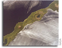 International Space Station Imagery: Simushir Island, Kuril Archipelago, Russian Far East