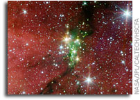 Two Telescopes Combine to Probe Young Family of Stars