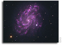The Purple Rose of Virgo - VLT Image of Bright Supernova in Spiral Galaxy