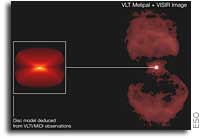 Skinny dusty disc found in the heart of the Ant Nebula
