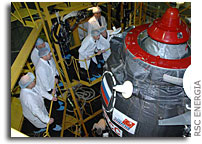 Designers inspection of Progress M-62 cargo vehicle completed.