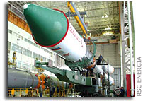 Photo Report: Progress M-62 orbital module integrated with Soyuz-U launch vehicle