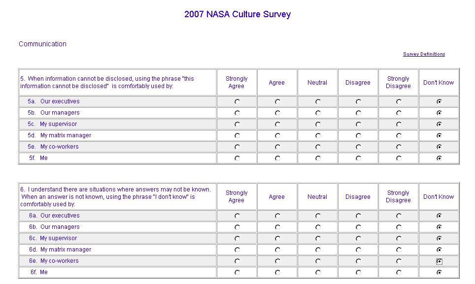 sample internal customer satisfaction questionnaire