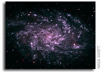NASA's SWIFT Satellite Images a Glaxy Ablaze With Starbirth