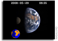 NASA's Deep Impact Films Earth as an Alien World