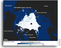 Both Northwest Passage Routes Around Arctic Open at Summer's End