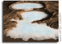 NASA Mars Reconnaissance Orbiter Spacecraft Detects Buried Glaciers on Mars