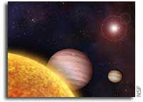 A newly discovered solar system contains scaled-down versions of Saturn and Jupiter