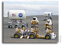 NASA Tests Lunar Robots and Spacesuits on Earthly Moonscape