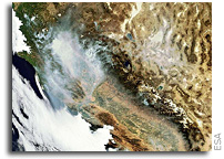 Earth from Space: California ablaze