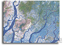 Extended cyclone relief efforts aided from space
